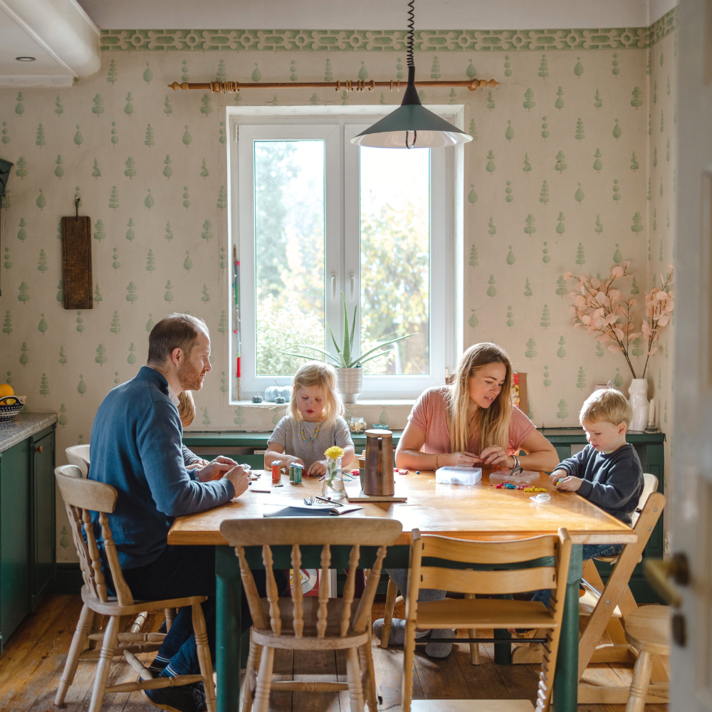Kitchen, modern farmhouse style, family dinner, Thomson GA