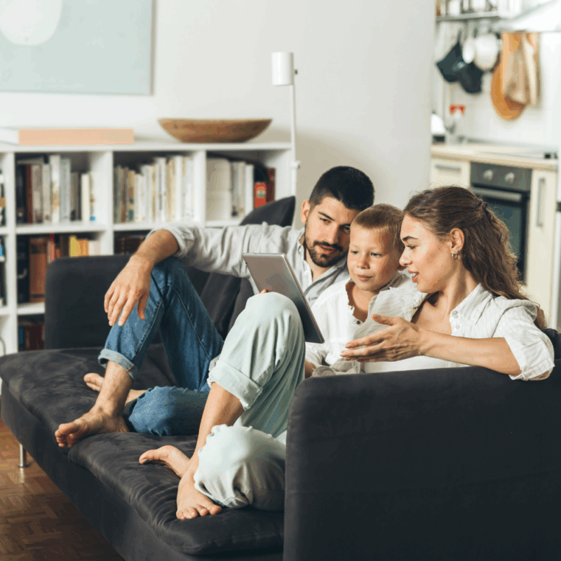 family reading together, emotional connection, Augusta GA
